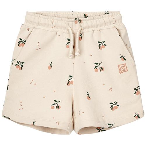 Liewood Gram Mønstret Sweatshorts Peach/Seashell |  | 98 cm