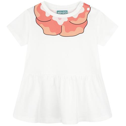 Se Kenzo Kjole Med Tryk Elfenben |  | 9 months ved Babyshop