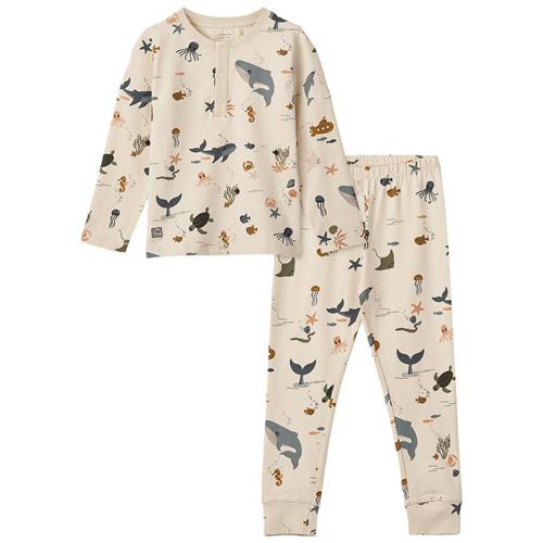 Liewood Wilhelm Pyjamas Sea Creature/Sandy | Beige | 92 cm