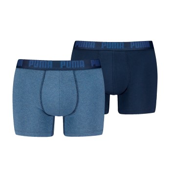 Puma 2P Men Everyday Basic Boxer Denimblå bomuld Small Herre