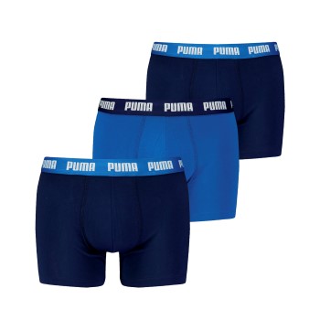 Puma 3P Men Everyday Boxer Marine/Blå bomuld Large Herre