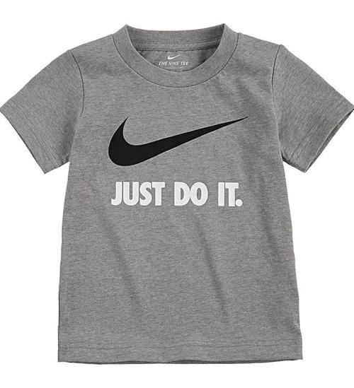 Nike Nike T-shirt - Dark Grey Heather/Hvid