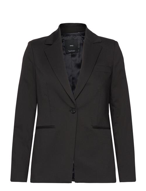 Se Mango Fitted Suit Jacket Mango Black ved Booztlet