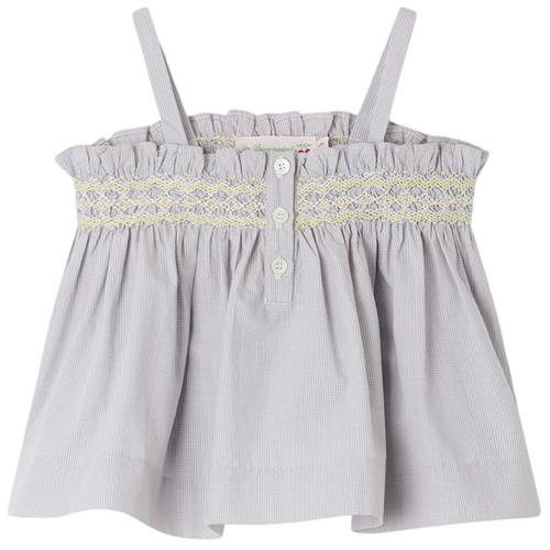 Se Bonpoint Abricot Gingham Tanktop Grå | Grå | 6 months ved Babyshop