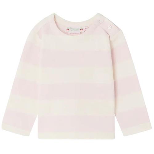 Se Bonpoint Dakota Stribet Langærmet T-shirt Lyserød | Lyserød | 12 months ved Babyshop