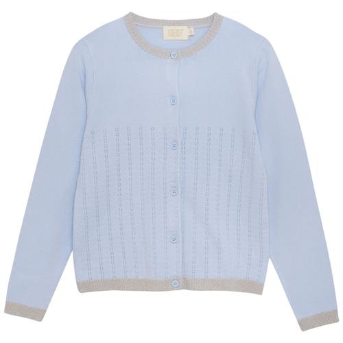 Creamie Cardigan I Pointelle Xenon Blue | Blå | 104 cm