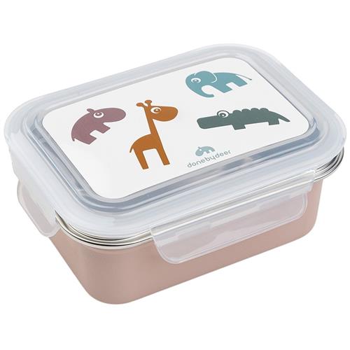 Se Done by Deer Deer Friends Madkasse Pulver Pink | Beige | 0 ved Babyshop