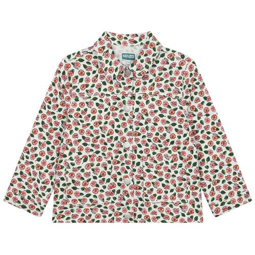 Kenzo Blomstret Cowboyjakke Elfenben 12 Y  Creme  12 år  kvinde