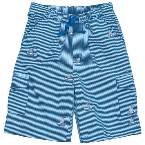 Copenhagen Colors Stribet Shorts Sharp Blue | Blå | 80 cm