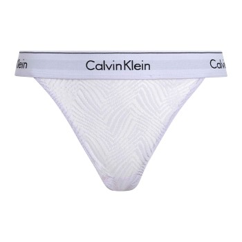 Calvin Klein Trusser Modern Lace Thong Lyseviolet polyamid Medium Dame