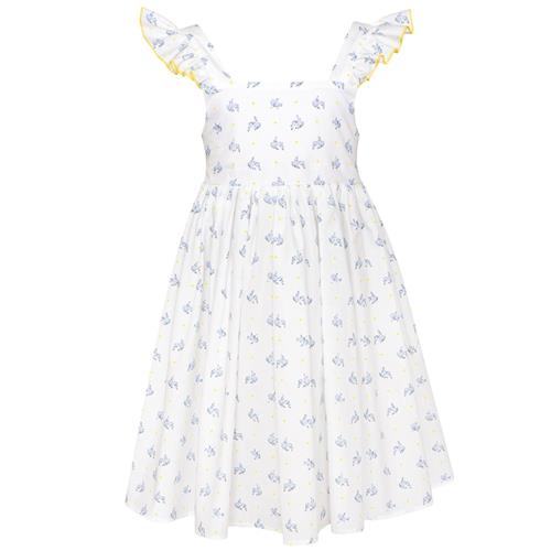 Paade Mode Blomstret Kjole Pearl White | Hvid | 4 years