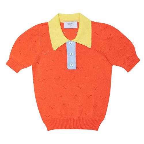 Se Paade Mode Strikket Poloshirt Orange | Orange | 5 years ved Babyshop