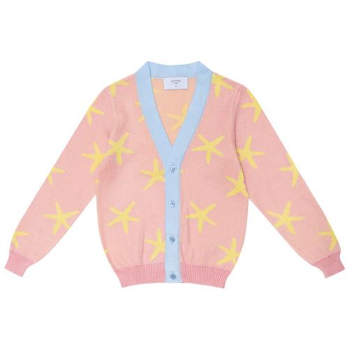 Se Paade Mode Cardigan Med Søstjerner Lyserød | Lyserød | 4 years ved Babyshop