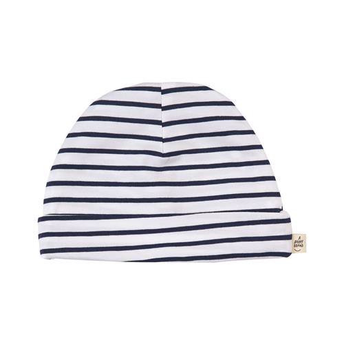 Se A Happy Brand Stribet Babylue Navyblå | Marine blå | 50/52 cm ved Babyshop