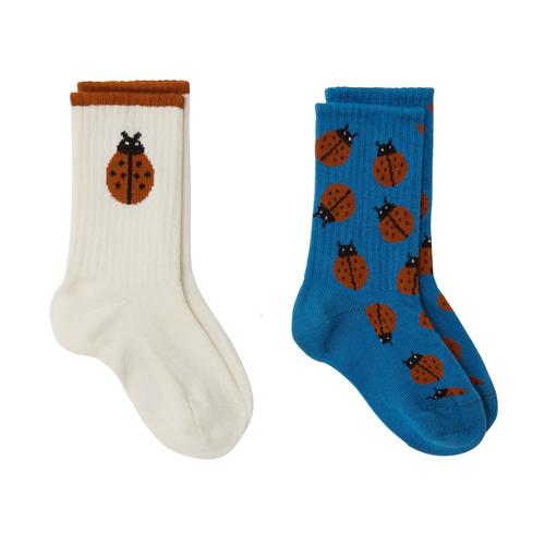 Kuling 2-pak GOTS Korfu Strømper Ladybug 28-31 EU  Hvid  28-31 EU  Unisex