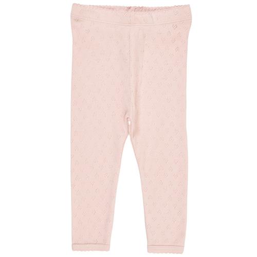 Copenhagen Colors Leggings I Pointelle Dusty Rose | Lyserød | 74 cm