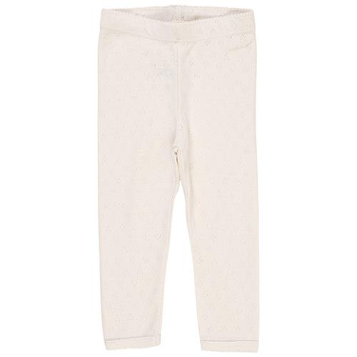 Copenhagen Colors Leggings I Pointelle Cremefarvet |  | 80 cm