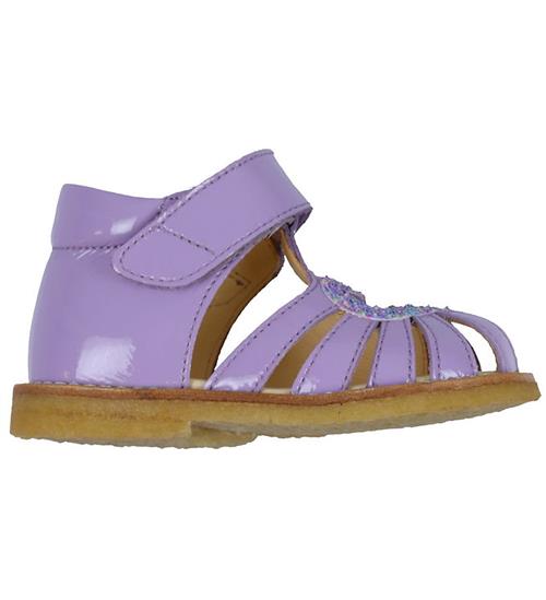 Se Angulus Angulus Sandaler Hjertesandal - Lilac/Confetti Glitter ved KidsWorld