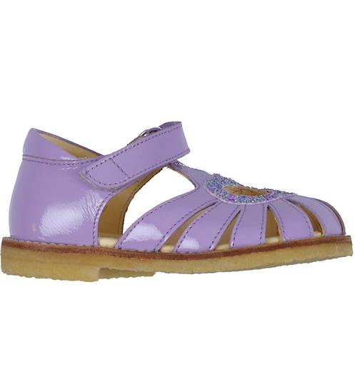 Angulus Angulus Sandaler - Hjertesandal - Lilac/Confetti Glitter