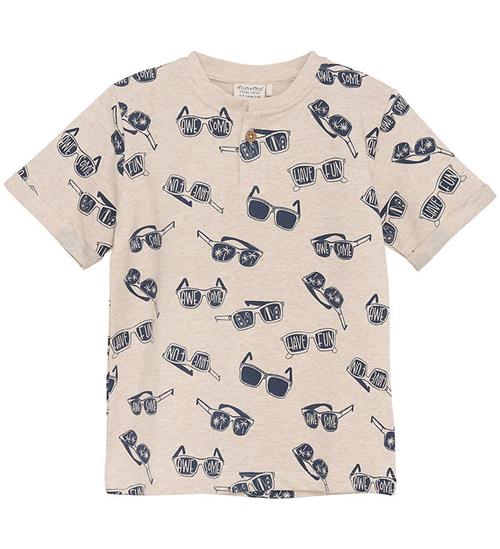 Minymo Minymo T-Shirt - Light Beige Melange