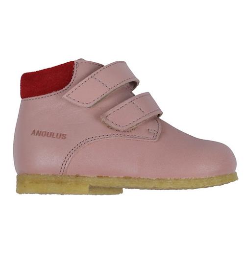 Se Angulus Angulus Sko - Prewalker - Rose/Red ved KidsWorld