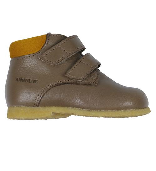 Se Angulus Angulus Sko - Prewalker - Taupe/Camel ved KidsWorld