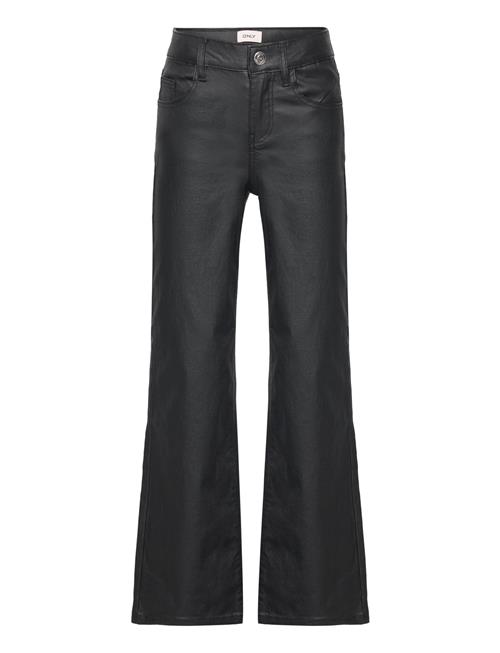 Se Kids Only Kogjuicy-Nya Wide Coated Pant Pnt Kids Only Black ved Booztlet