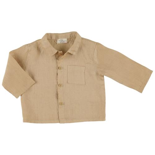 My Little Cozmo James Hørskjorte Til Baby Beige 12 months  Beige  12 måneder  mand