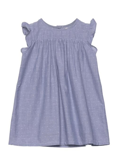 Creamie Dress Chambray Dot Creamie Blue