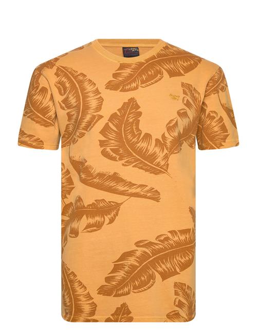 Superdry Vintage Overdye Printed Tee Superdry Yellow