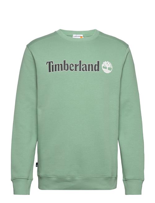 Se Timberland Kennebec River Linear Logo Crew Neck Sweatshirt Granite Green Timberland Green ved Booztlet