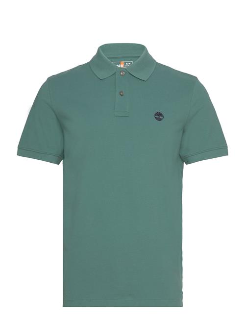 Millers River Pique Short Sleeve Polo Sea Pine Timberland Green