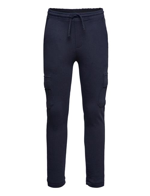 Se Mango Cotton Jogger-Style Trousers Mango Navy ved Booztlet