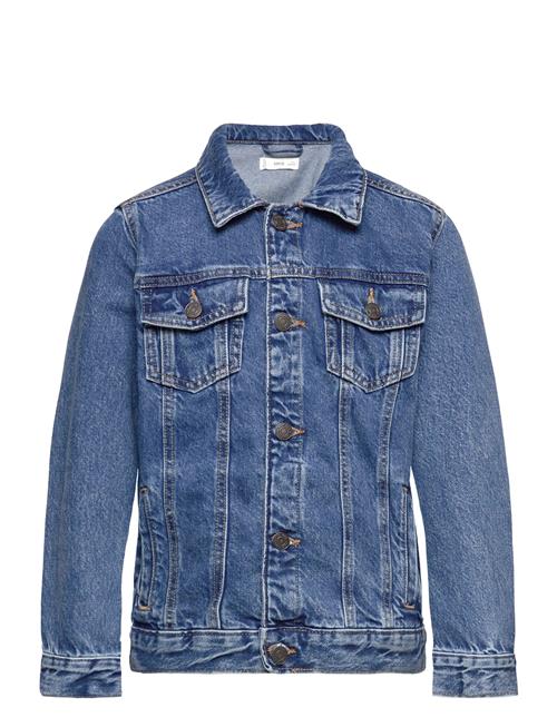 Mango Pockets Denim Jacket Mango Blue