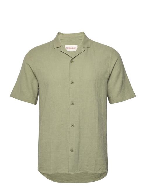 Revolution Short-Sleeved Cuban Shirt Revolution Khaki