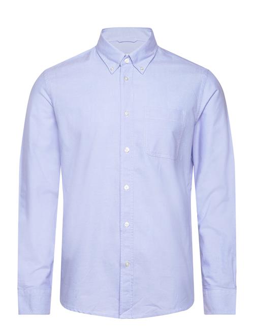 Mango Regular Fit Oxford Cotton Shirt Mango Blue