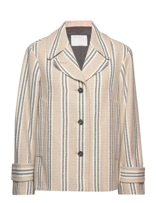 Naja Lauf Rakel Jacket Natural Stripe Naja Lauf Beige