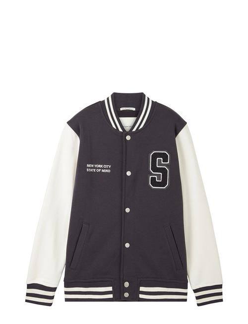 College Sweat Jacket Tom Tailor Grey