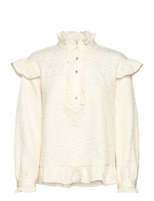 Se Noella Reno Ruby Ruffle Blouse Noella Cream ved Booztlet