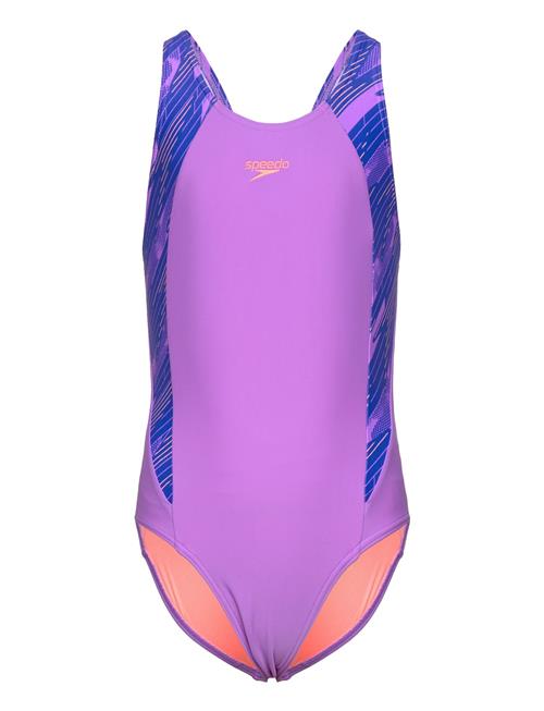 Speedo Girls Hyperboom Splice Muscleback Speedo Pink