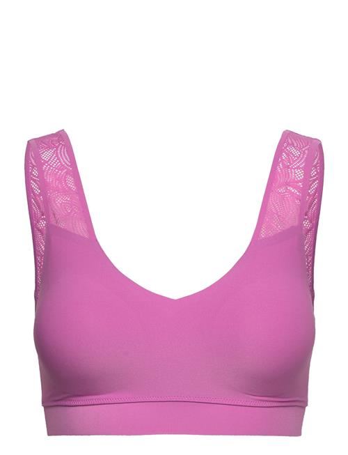 CHANTELLE Soft Stretch Padded Lace Top CHANTELLE Pink