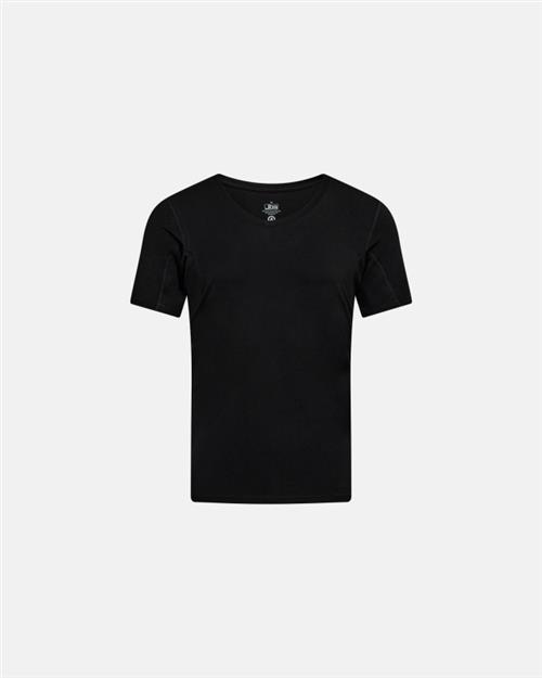 Sweat proof t-shirt v-neck | Bambusviskose | Sort