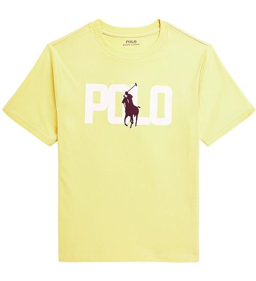 Se Polo Ralph Lauren Polo Ralph Lauren T-shirt - Oasis Yellow m. Logo ved KidsWorld