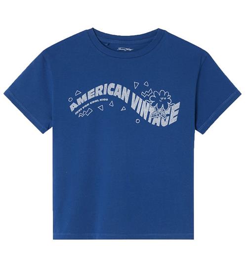 American Vintage American Vintage T-shirt - Vintage Royal Blue