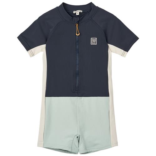 Se Liewood Marinus UV-dragt Classic Navy Mix | Marine blå | 86 cm ved Babyshop