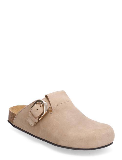 Se ALOHAS Travis Grey Leather Mules ALOHAS Beige ved Booztlet