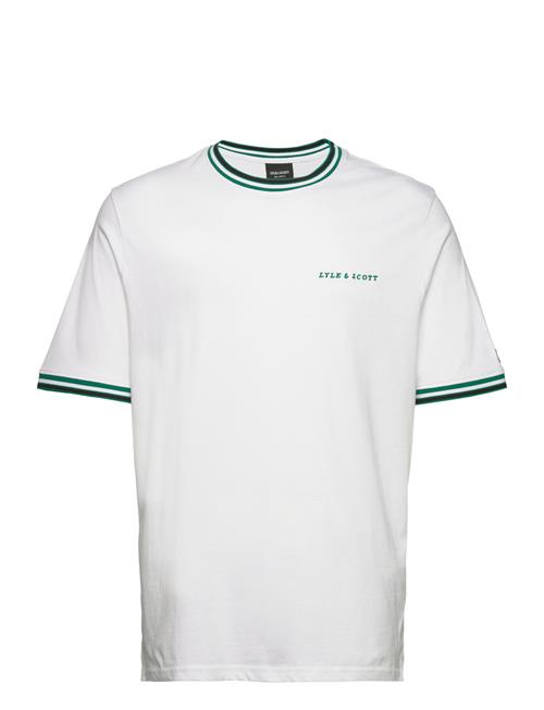 Lyle & Scott Embroidered Tipped T-Shirt Lyle & Scott White