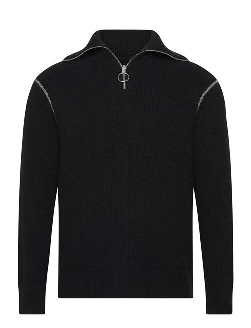 Se AllSaints Asteroid Zip Funnel AllSaints Black ved Booztlet