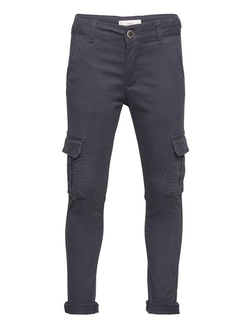 Se Mango Cotton Cargo Trousers Mango Navy ved Booztlet