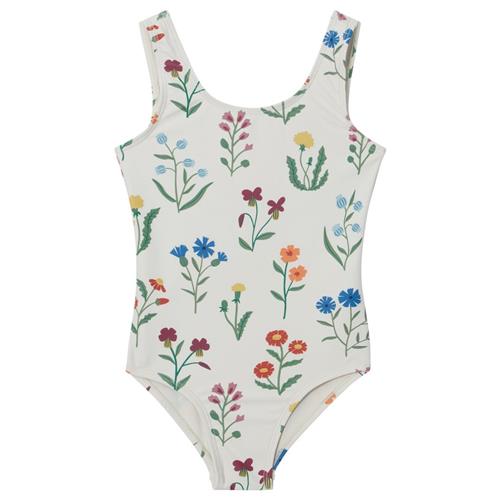 Se Kuling Milos Mønstret Badedragt Swedish Wildflowers | Hvid | 98/104 cm ved Babyshop